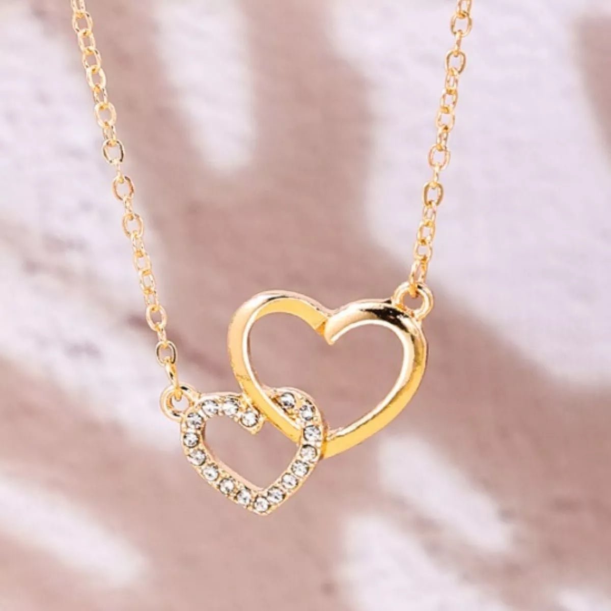 18K Gold - Plated Heart Pendant Necklace – travel - inspired by Aroundtheworldinarush