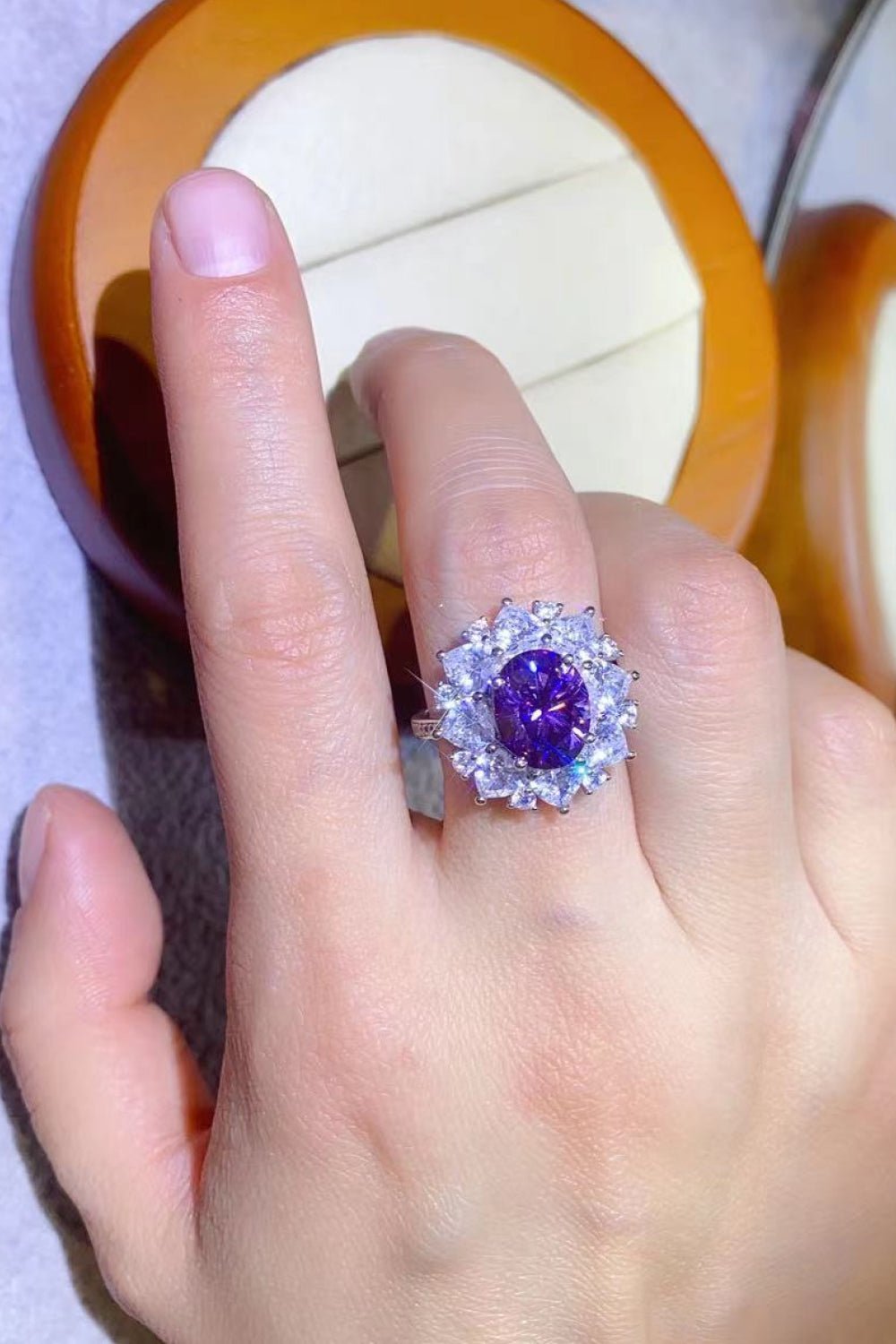3 Carat Moissanite Platinum - Plated Ring – travel - inspired by Aroundtheworldinarush