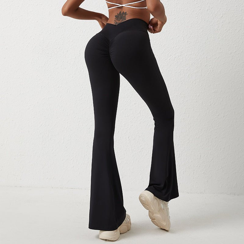 High Waisted Hip Lifting Tight Pants And Wide Leg Fitness Pants – travel - inspired 0 by Aroundtheworldinarush
