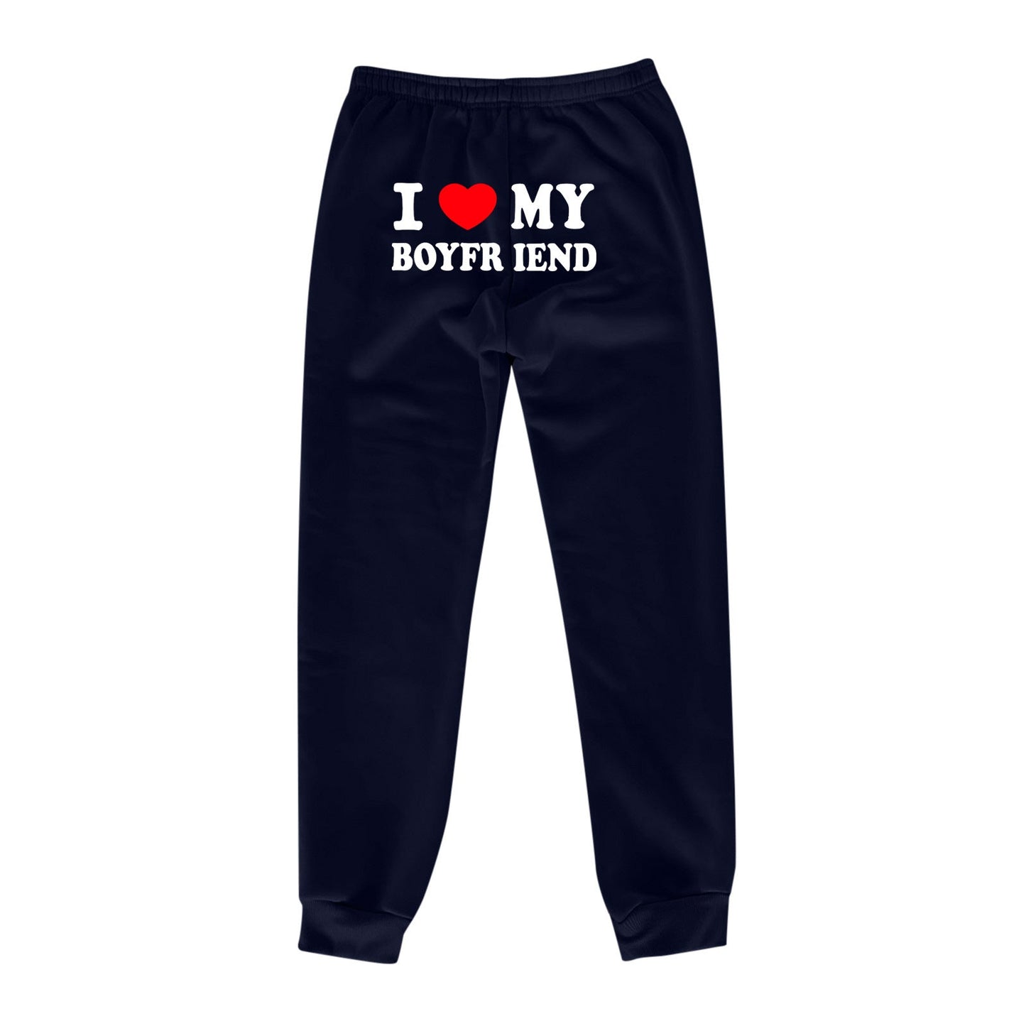 I Love MY BOYFRIEND Printed Trousers Casual Sweatpants Men And Women Sports Pants – travel - inspired 0 by Aroundtheworldinarush