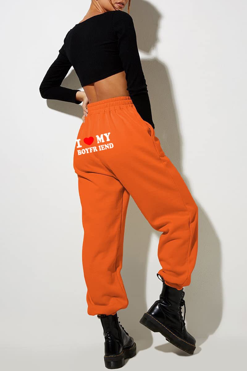 I Love MY BOYFRIEND Printed Trousers Casual Sweatpants Men And Women Sports Pants – travel - inspired 0 by Aroundtheworldinarush