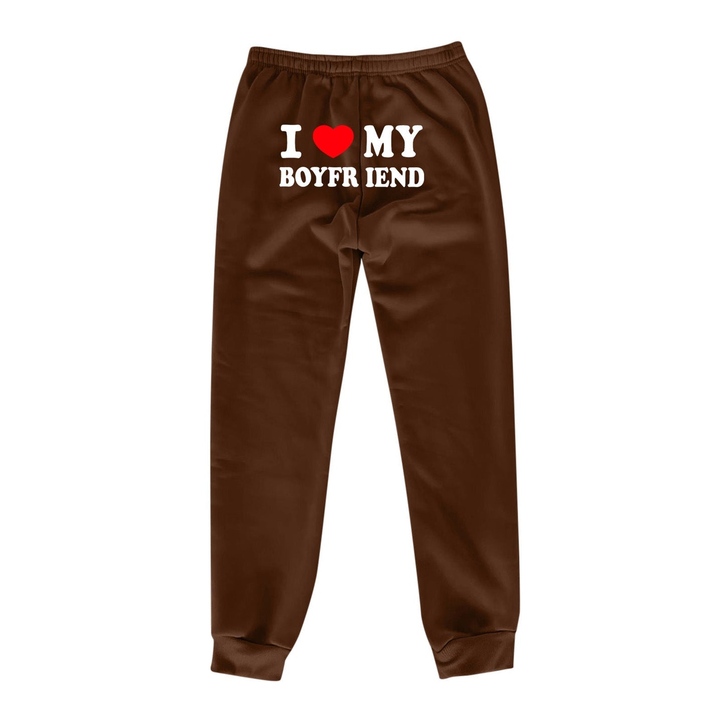 I Love MY BOYFRIEND Printed Trousers Casual Sweatpants Men And Women Sports Pants – travel - inspired 0 by Aroundtheworldinarush