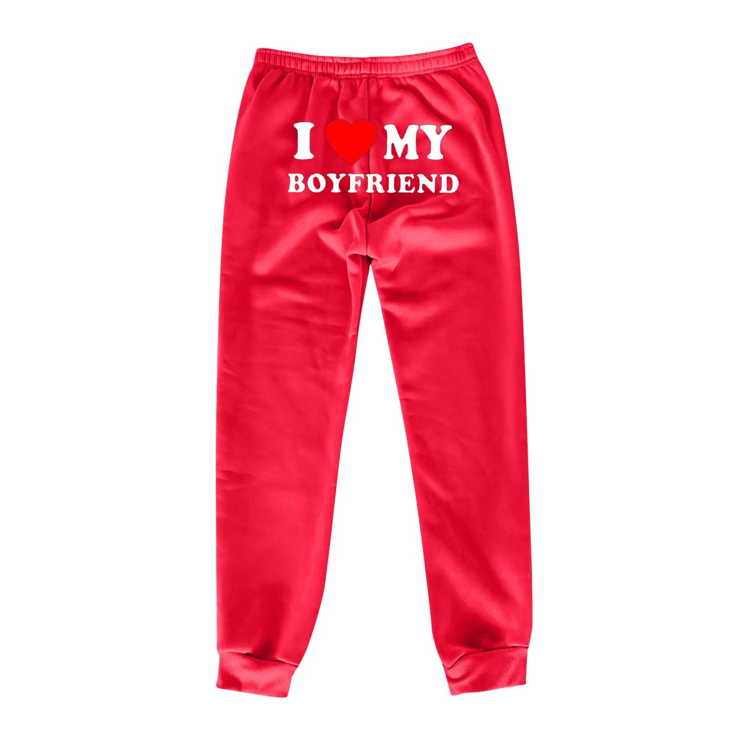 I Love MY BOYFRIEND Printed Trousers Casual Sweatpants Men And Women Sports Pants – travel - inspired 0 by Aroundtheworldinarush