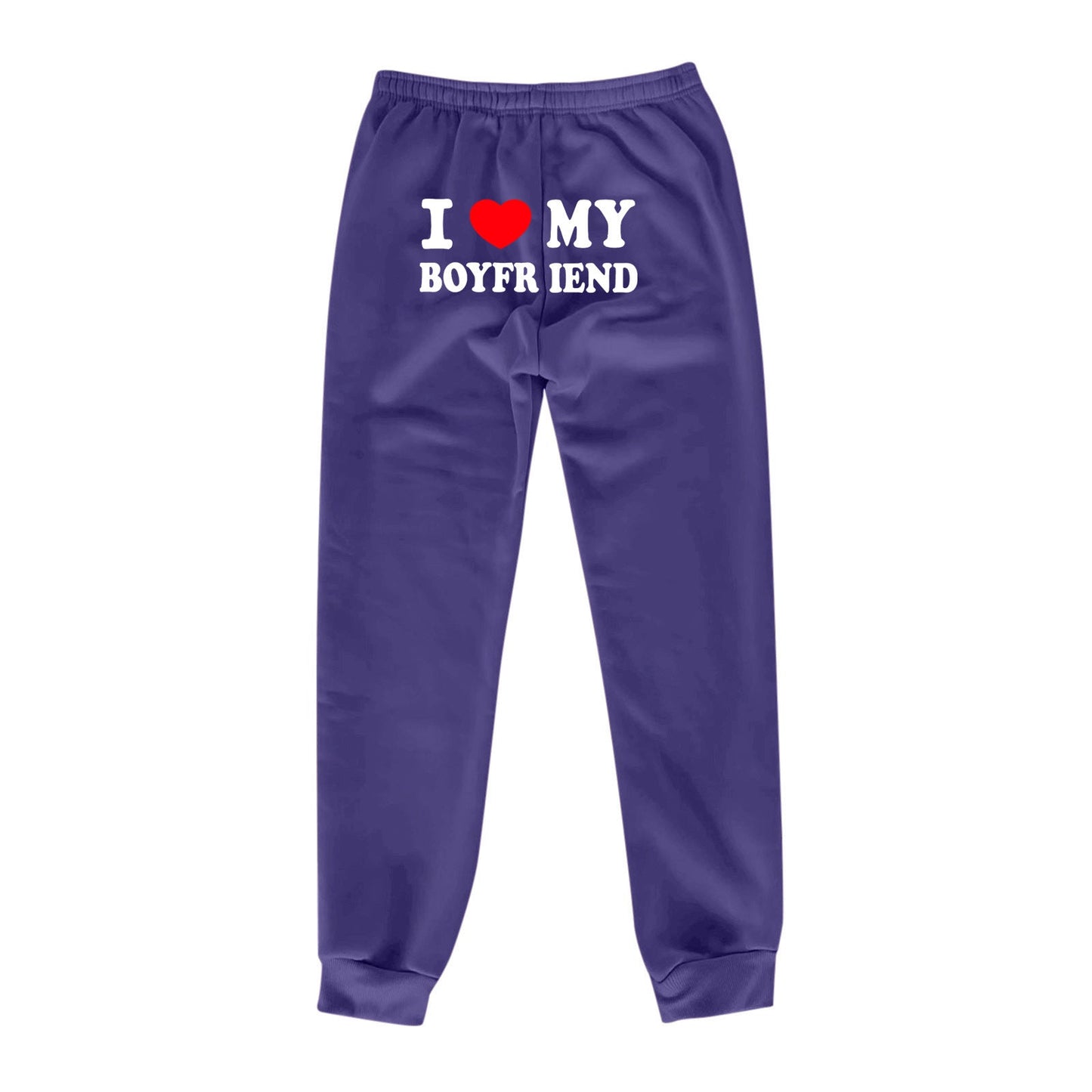 I Love MY BOYFRIEND Printed Trousers Casual Sweatpants Men And Women Sports Pants – travel - inspired 0 by Aroundtheworldinarush