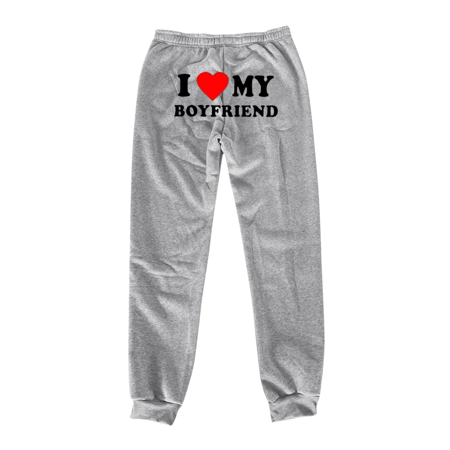 I Love MY BOYFRIEND Printed Trousers Casual Sweatpants Men And Women Sports Pants – travel - inspired 0 by Aroundtheworldinarush