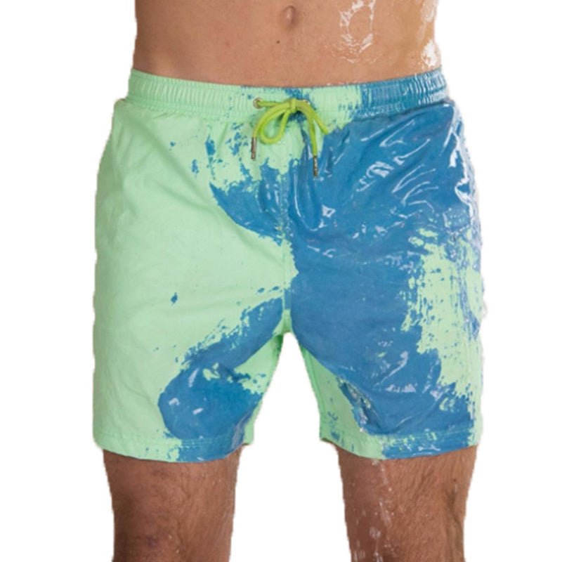 Magical Change Color Beach Shorts Summer Men Swimming Trunks Swimwear Swimsuit Quick Dry bathing shorts Beach Pant – travel - inspired 0 by Aroundtheworldinarush