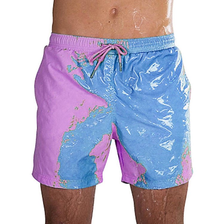 Magical Change Color Beach Shorts Summer Men Swimming Trunks Swimwear Swimsuit Quick Dry bathing shorts Beach Pant – travel - inspired 0 by Aroundtheworldinarush