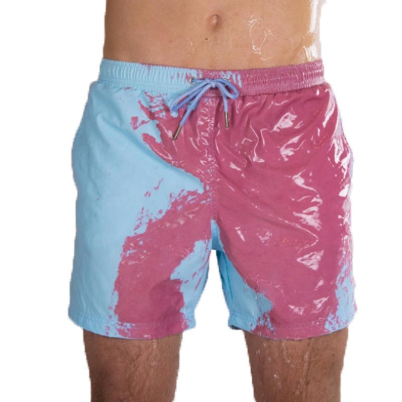 Magical Change Color Beach Shorts Summer Men Swimming Trunks Swimwear Swimsuit Quick Dry bathing shorts Beach Pant – travel - inspired 0 by Aroundtheworldinarush