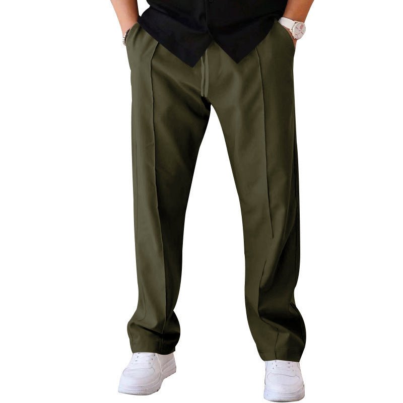 Men's Trousers Sports Casual Loose Straight Pants With Drawstring Design Clothing – travel - inspired 4 by Aroundtheworldinarush