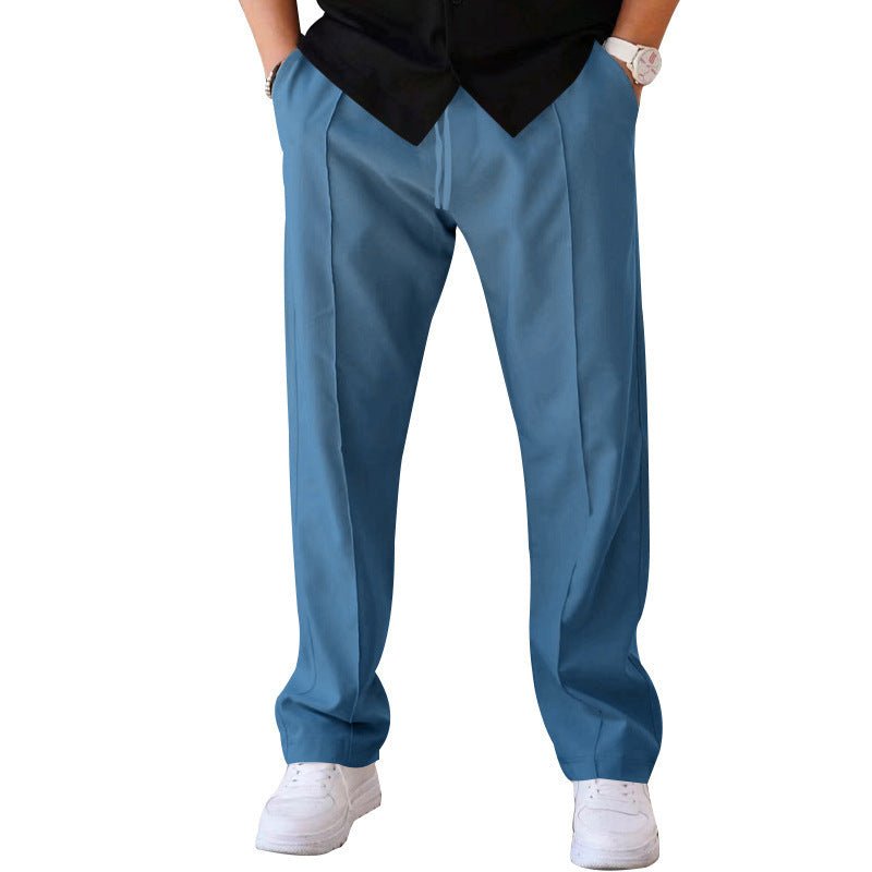 Men's Trousers Sports Casual Loose Straight Pants With Drawstring Design Clothing – travel - inspired 4 by Aroundtheworldinarush