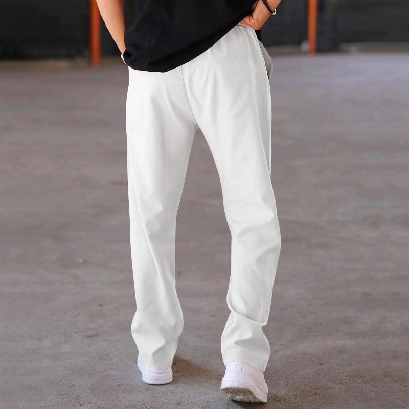 Men's Trousers Sports Casual Loose Straight Pants With Drawstring Design Clothing – travel - inspired 4 by Aroundtheworldinarush