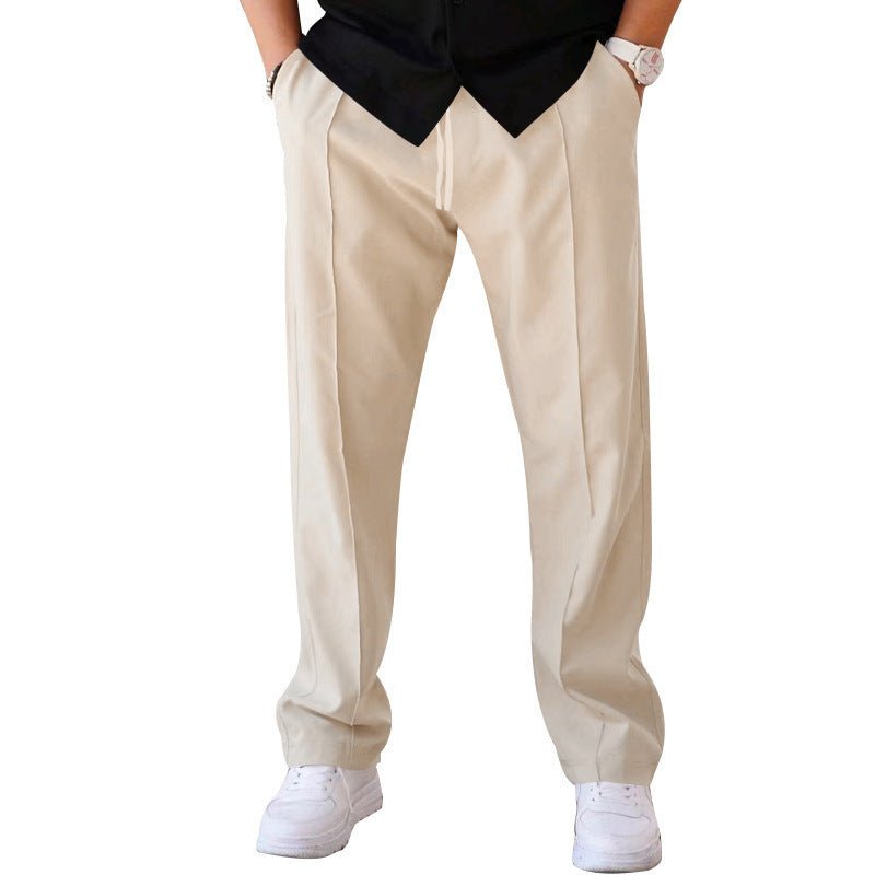 Men's Trousers Sports Casual Loose Straight Pants With Drawstring Design Clothing – travel - inspired 4 by Aroundtheworldinarush