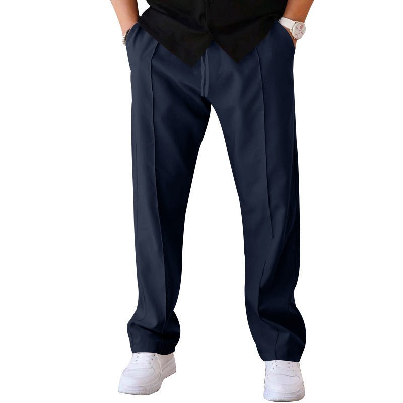 Men's Trousers Sports Casual Loose Straight Pants With Drawstring Design Clothing – travel - inspired 4 by Aroundtheworldinarush