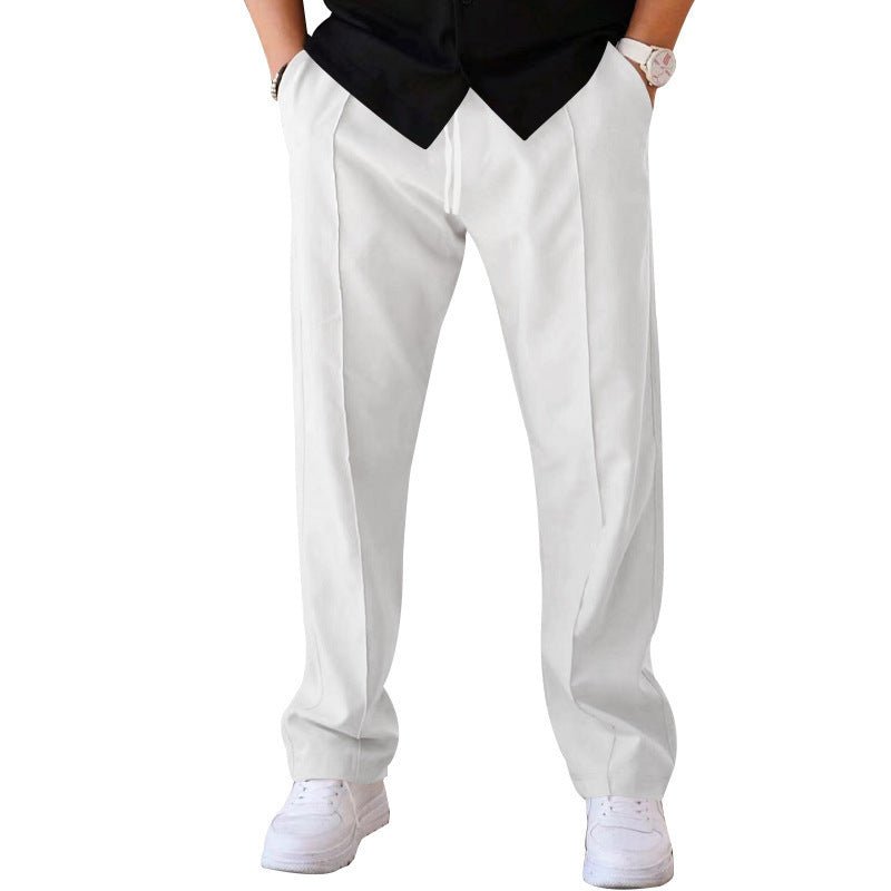 Men's Trousers Sports Casual Loose Straight Pants With Drawstring Design Clothing – travel - inspired 4 by Aroundtheworldinarush