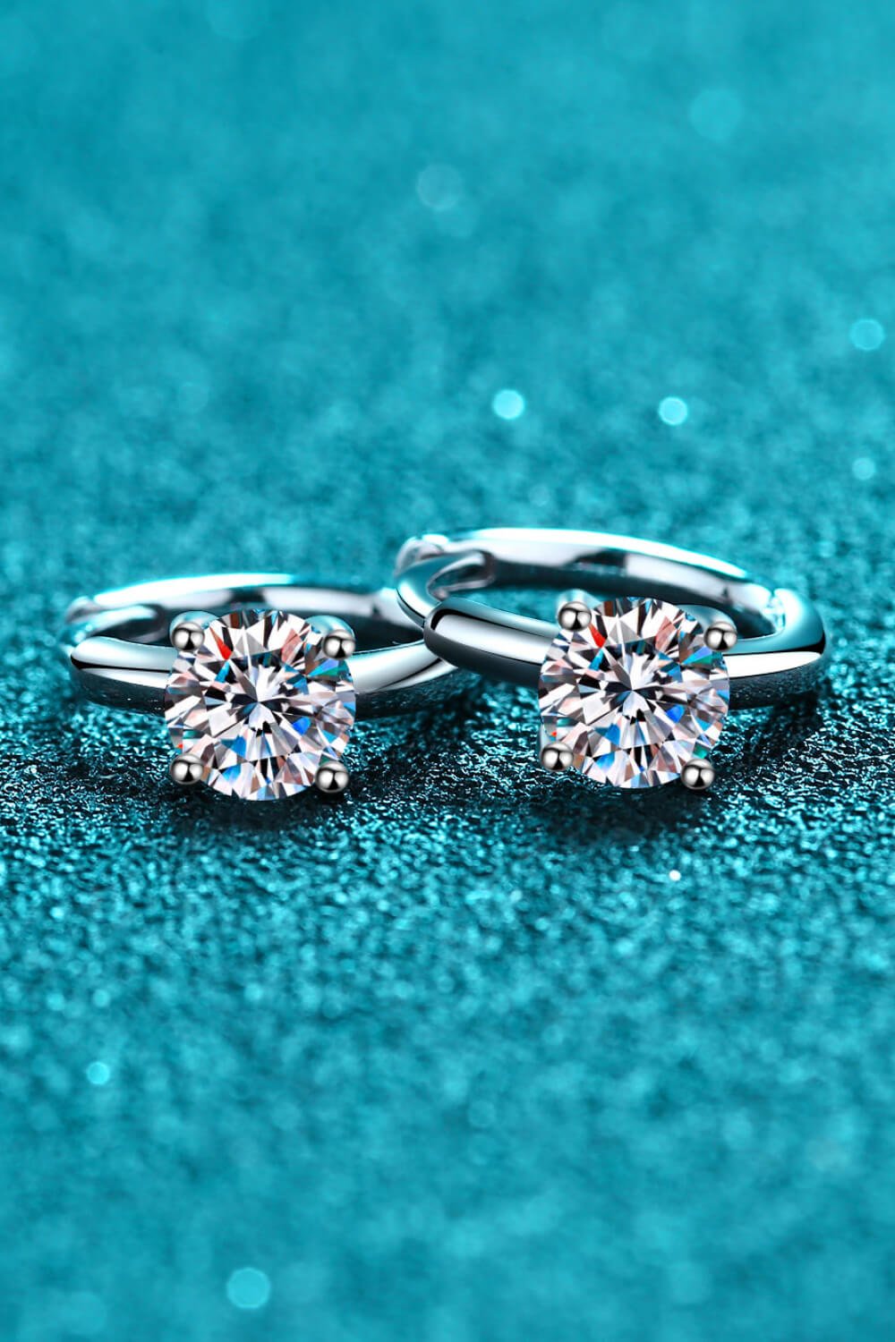 Moissanite Huggie Earrings – travel - inspired by Aroundtheworldinarush