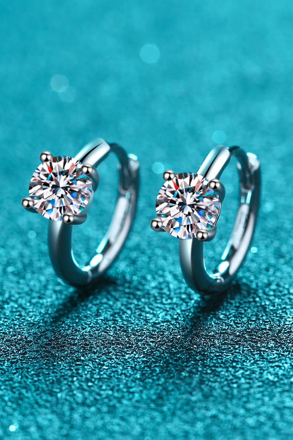 Moissanite Huggie Earrings – travel - inspired by Aroundtheworldinarush