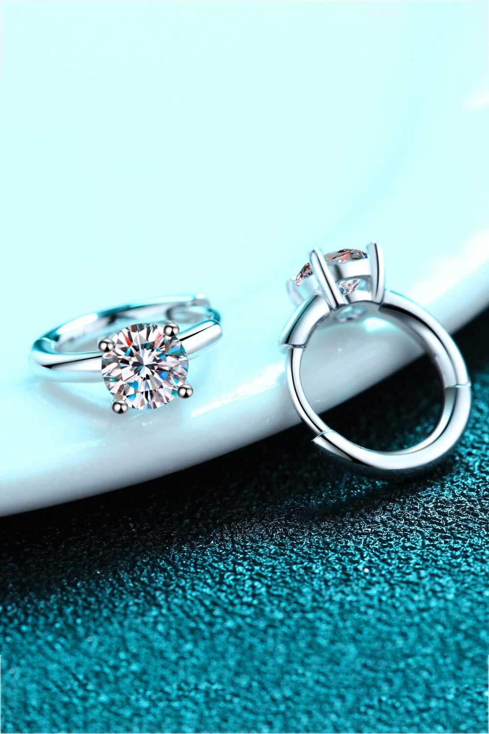 Moissanite Huggie Earrings – travel - inspired by Aroundtheworldinarush