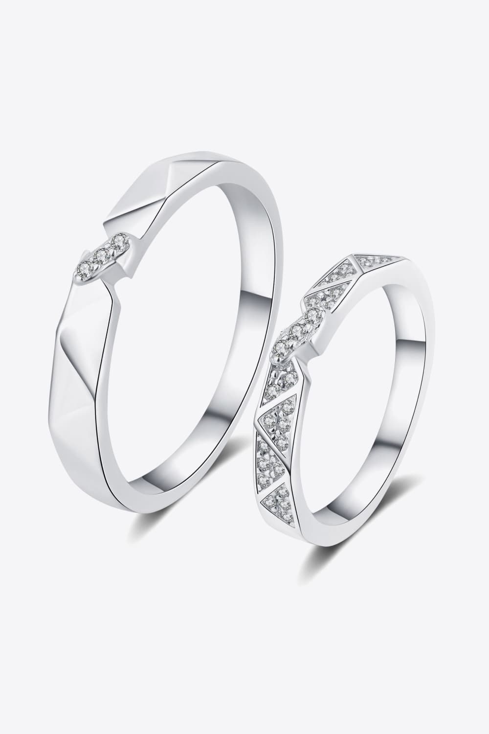 Moissanite Minimalist Rhodium - Plated Ring – travel - inspired by Aroundtheworldinarush