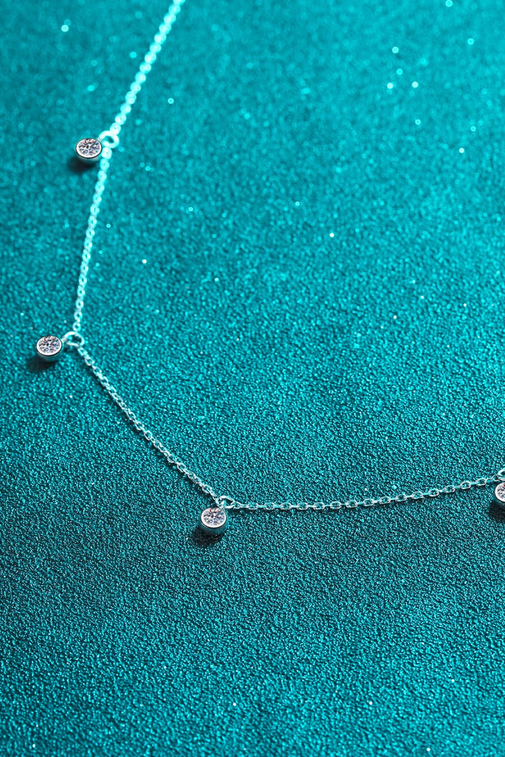 Moissanite Rhodium - Plated Necklace – travel - inspired by Aroundtheworldinarush