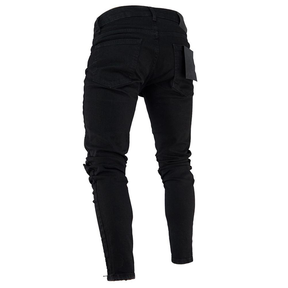 Pants Jeans For Men Trousers Long Basic Broken Clothes – travel - inspired 0 by Aroundtheworldinarush