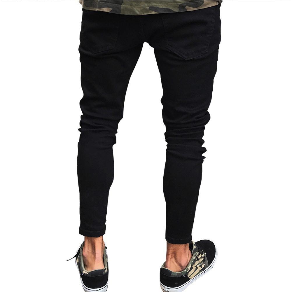 Pants Jeans For Men Trousers Long Basic Broken Clothes – travel - inspired 0 by Aroundtheworldinarush