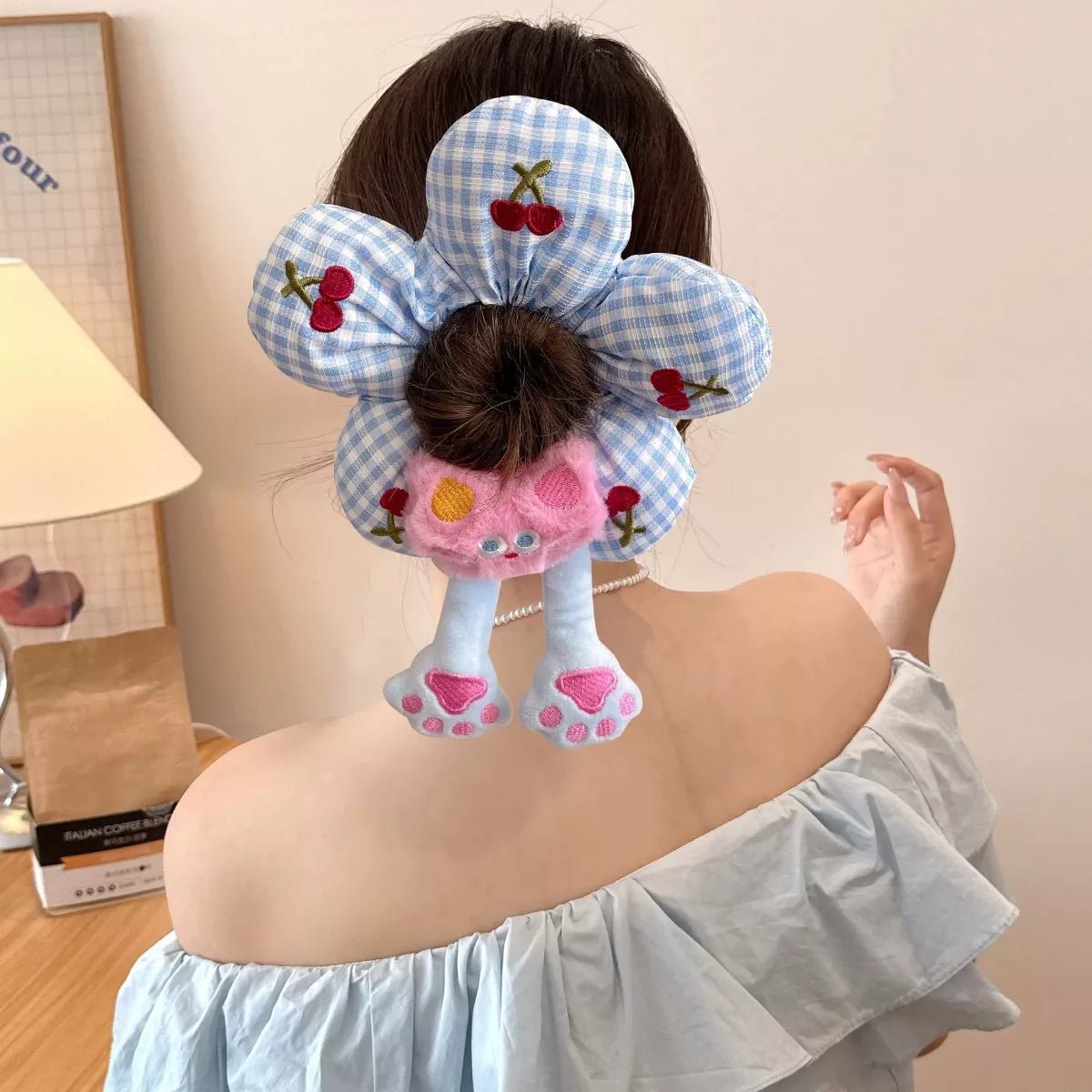Printed Animal Shaped Hair Scrunchy – travel - inspired by Aroundtheworldinarush