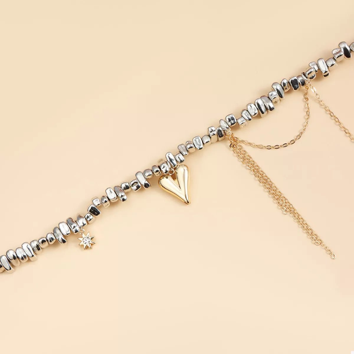 Silver - Plated Heart Necklace – travel - inspired by Aroundtheworldinarush