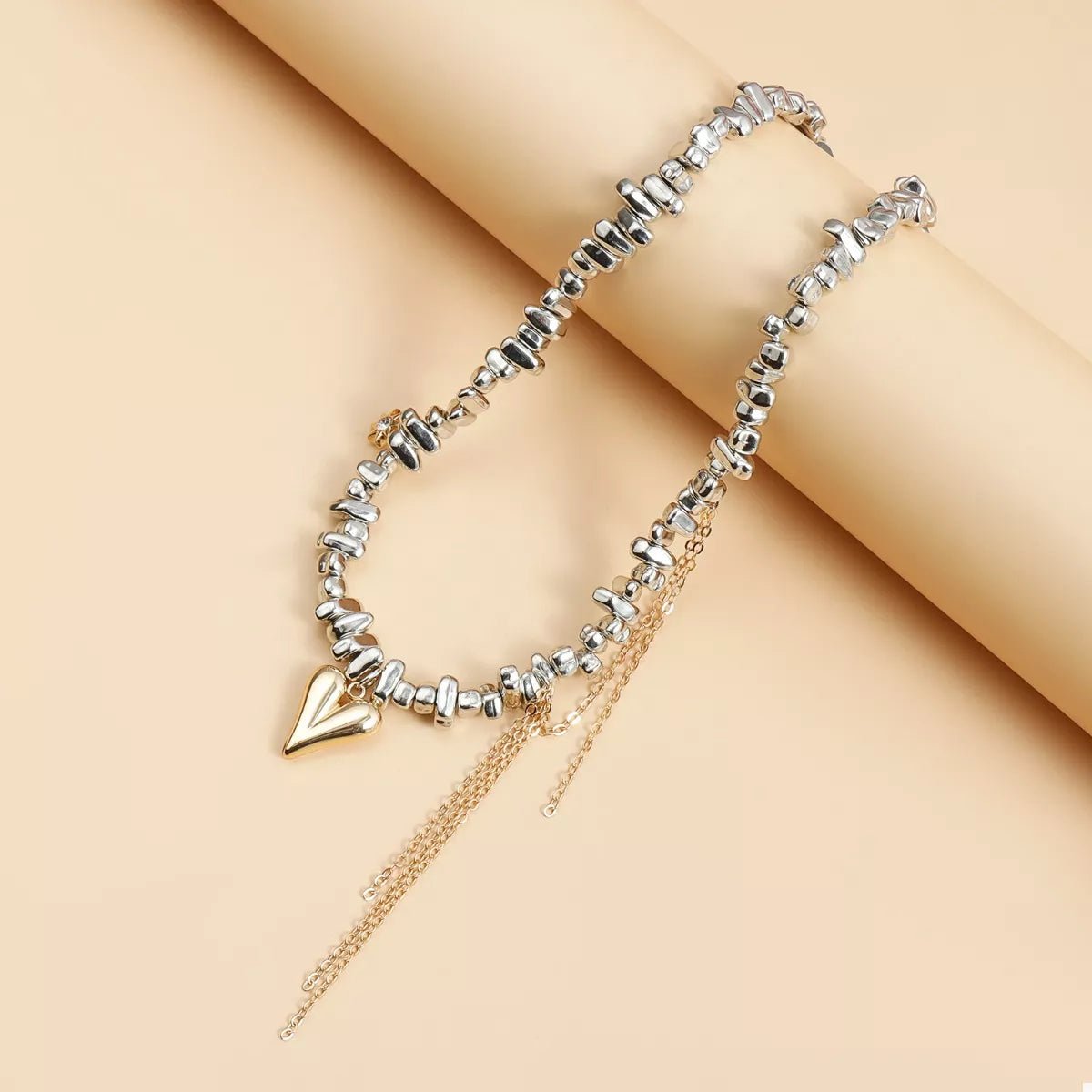 Silver - Plated Heart Necklace – travel - inspired by Aroundtheworldinarush