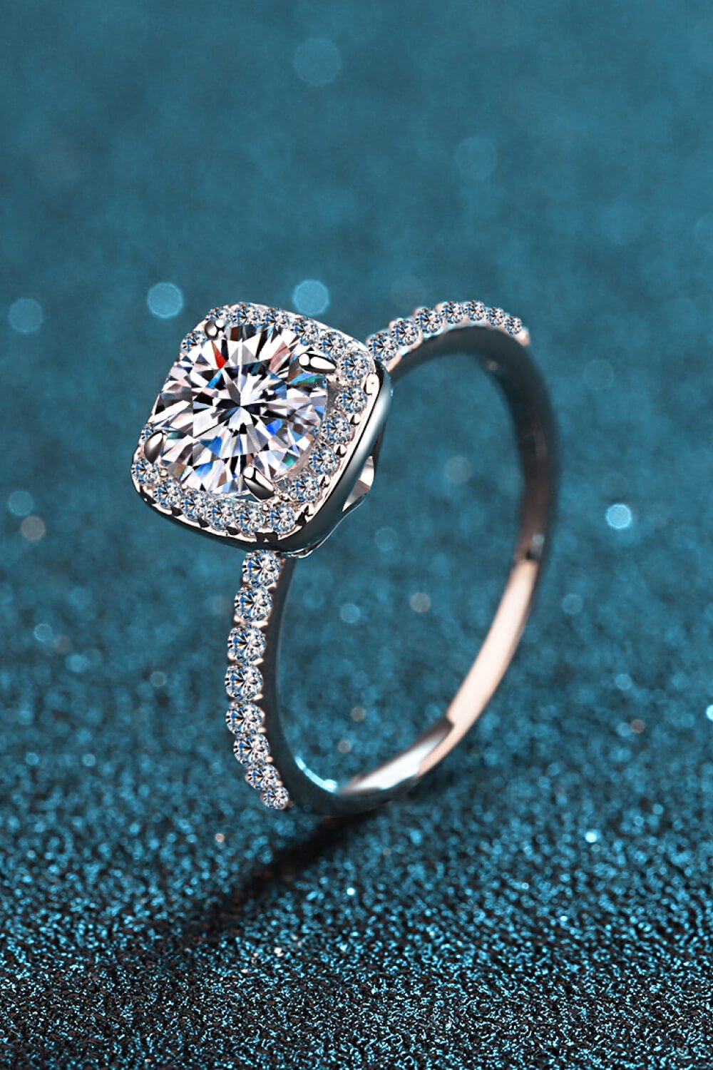 Square Moissanite Ring – travel - inspired by Aroundtheworldinarush