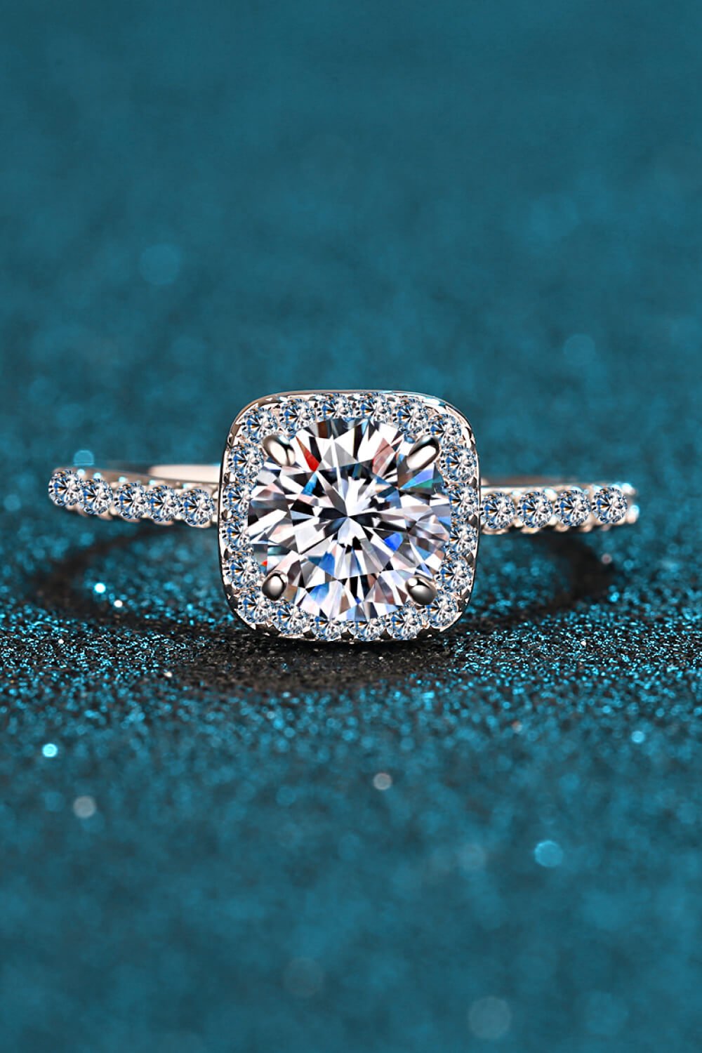 Square Moissanite Ring – travel - inspired by Aroundtheworldinarush