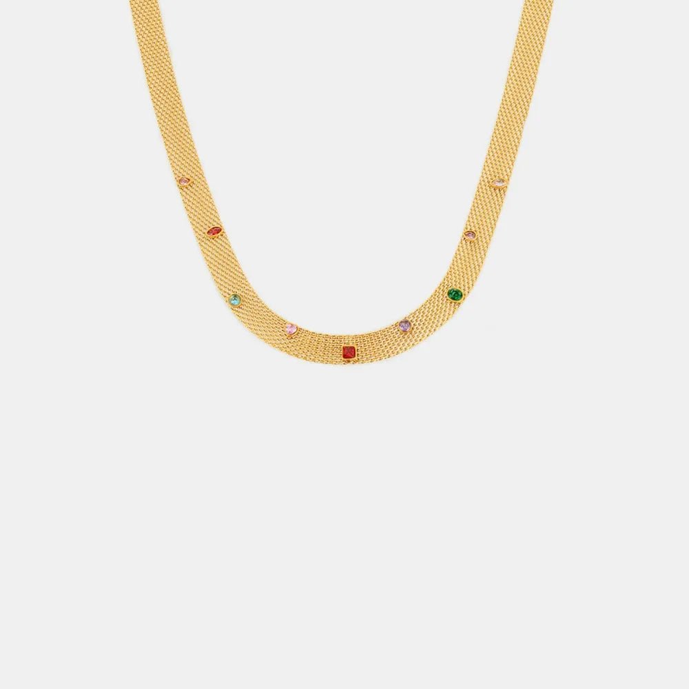 Titanium Steel Zircon Necklace – travel - inspired by Aroundtheworldinarush