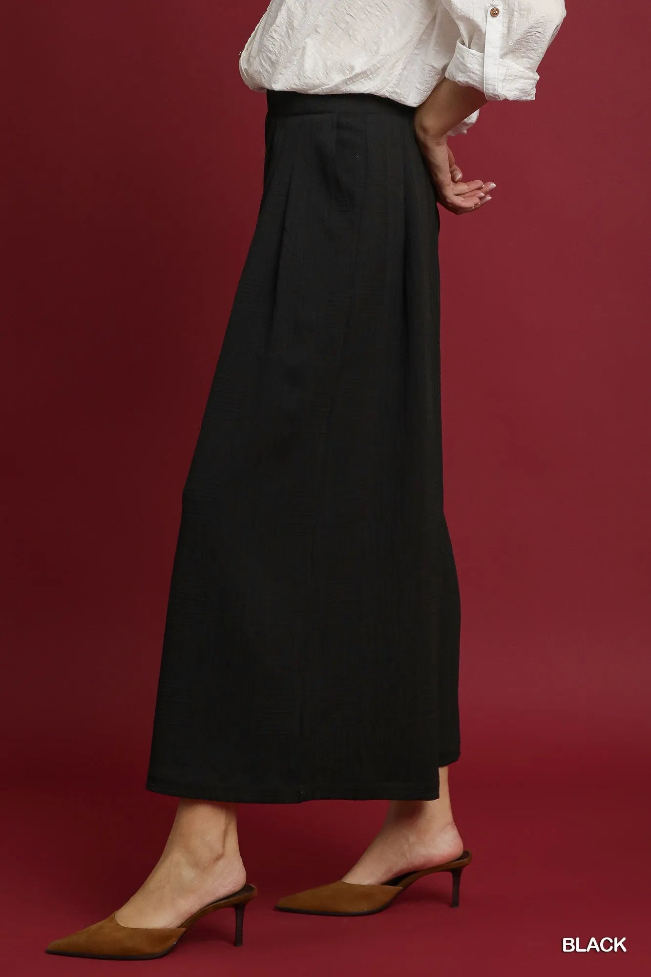 Umgee Elastic Waist Wide Leg Pants – travel - inspired by Aroundtheworldinarush