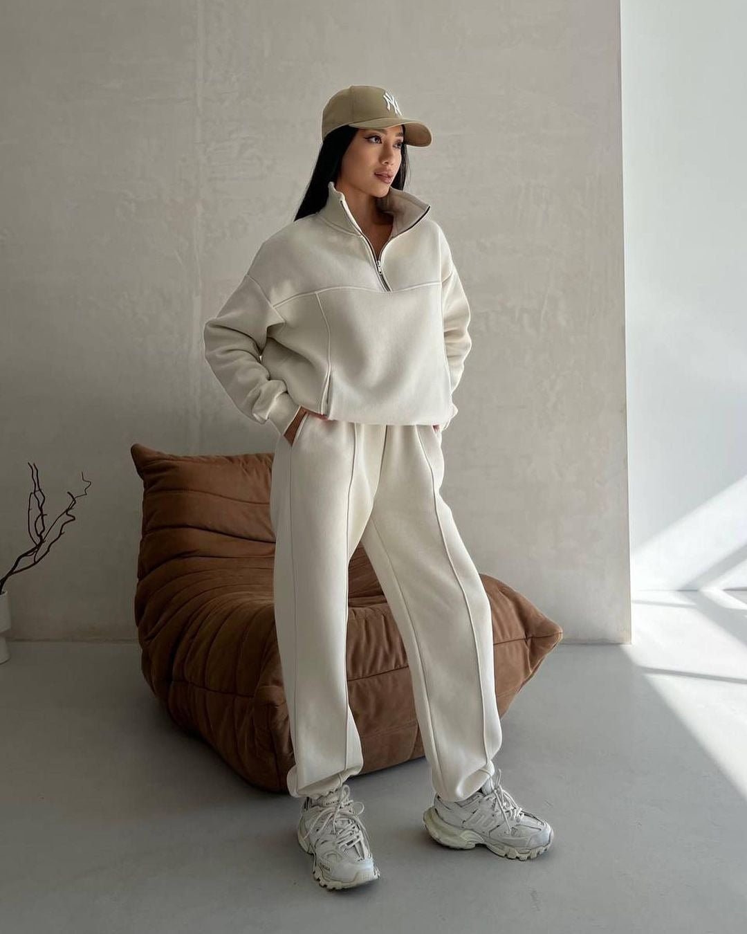 Y2K Winter Jogging Women Two Piece Set Female Zipper Coat Casual Pants Tracksuit Autumn Jacket Fashion Contrast Sport Wear Set – travel - inspired 0 by Aroundtheworldinarush