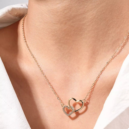 18K Gold - Plated Heart Pendant Necklace – travel - inspired by Aroundtheworldinarush