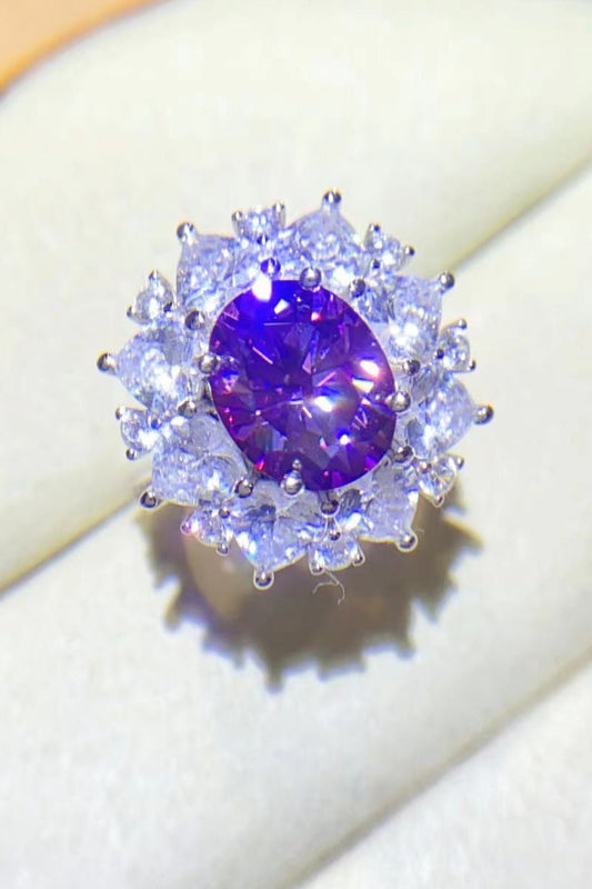 3 Carat Moissanite Platinum - Plated Ring – travel - inspired by Aroundtheworldinarush