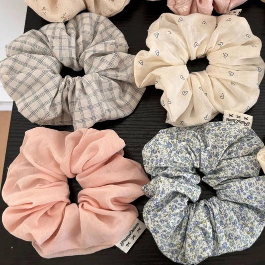 6 - Piece Hair Scrunchie Set – travel - inspired by Aroundtheworldinarush