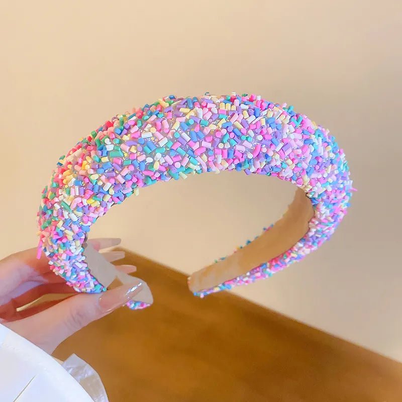 Acrylic Contrast Wide Headband – travel - inspired by Aroundtheworldinarush