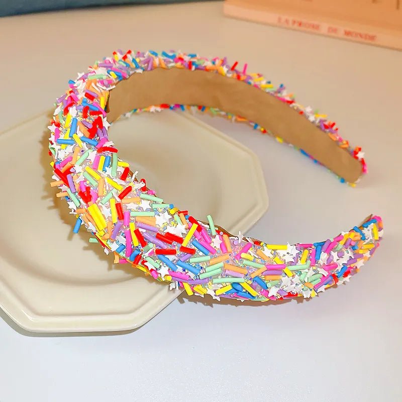 Acrylic Contrast Wide Headband – travel - inspired by Aroundtheworldinarush
