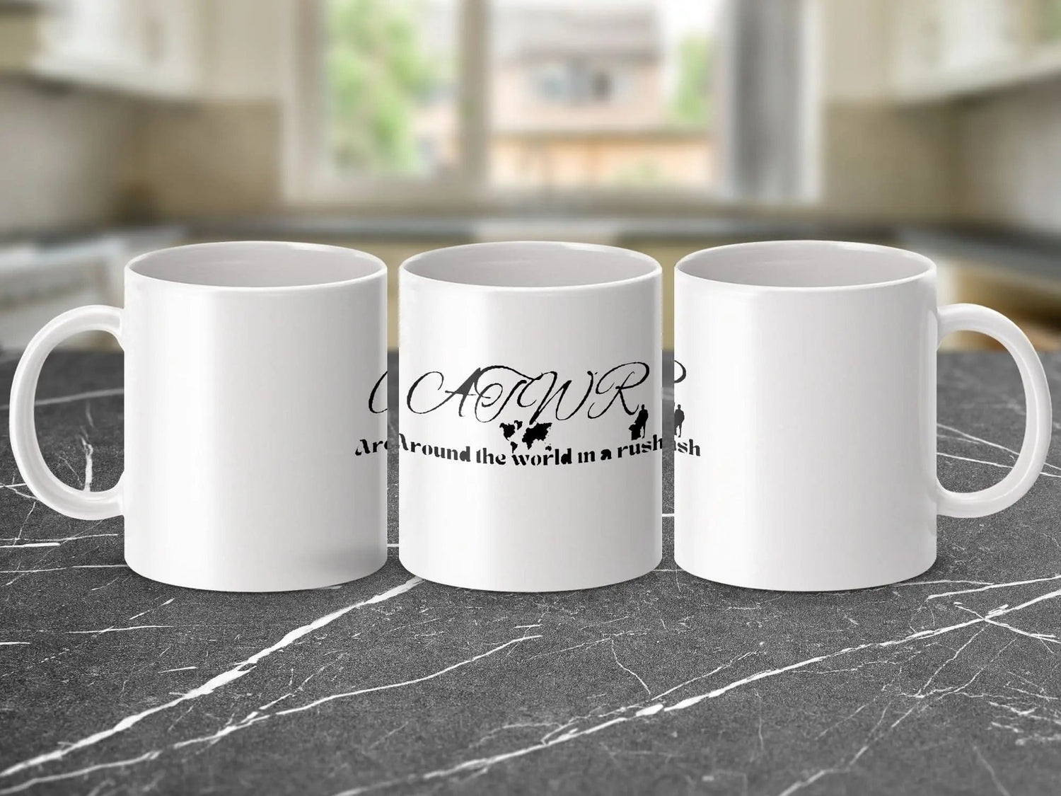 ATWIAR Logo — 11oz Ceramic Mug (White) – travel - inspired by Aroundtheworldinarush