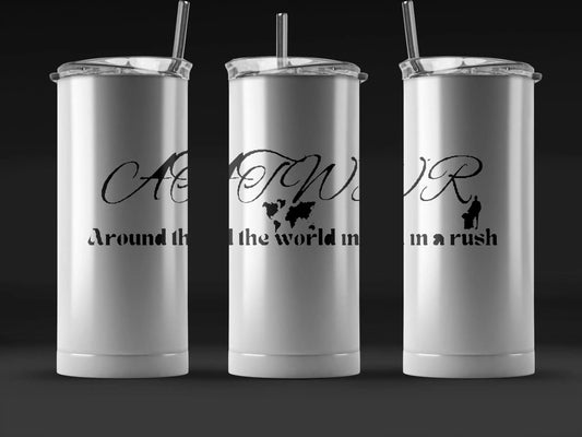 ATWIAR Logo — Slide‑Lid Tumbler (20oz) – travel - inspired by Aroundtheworldinarush
