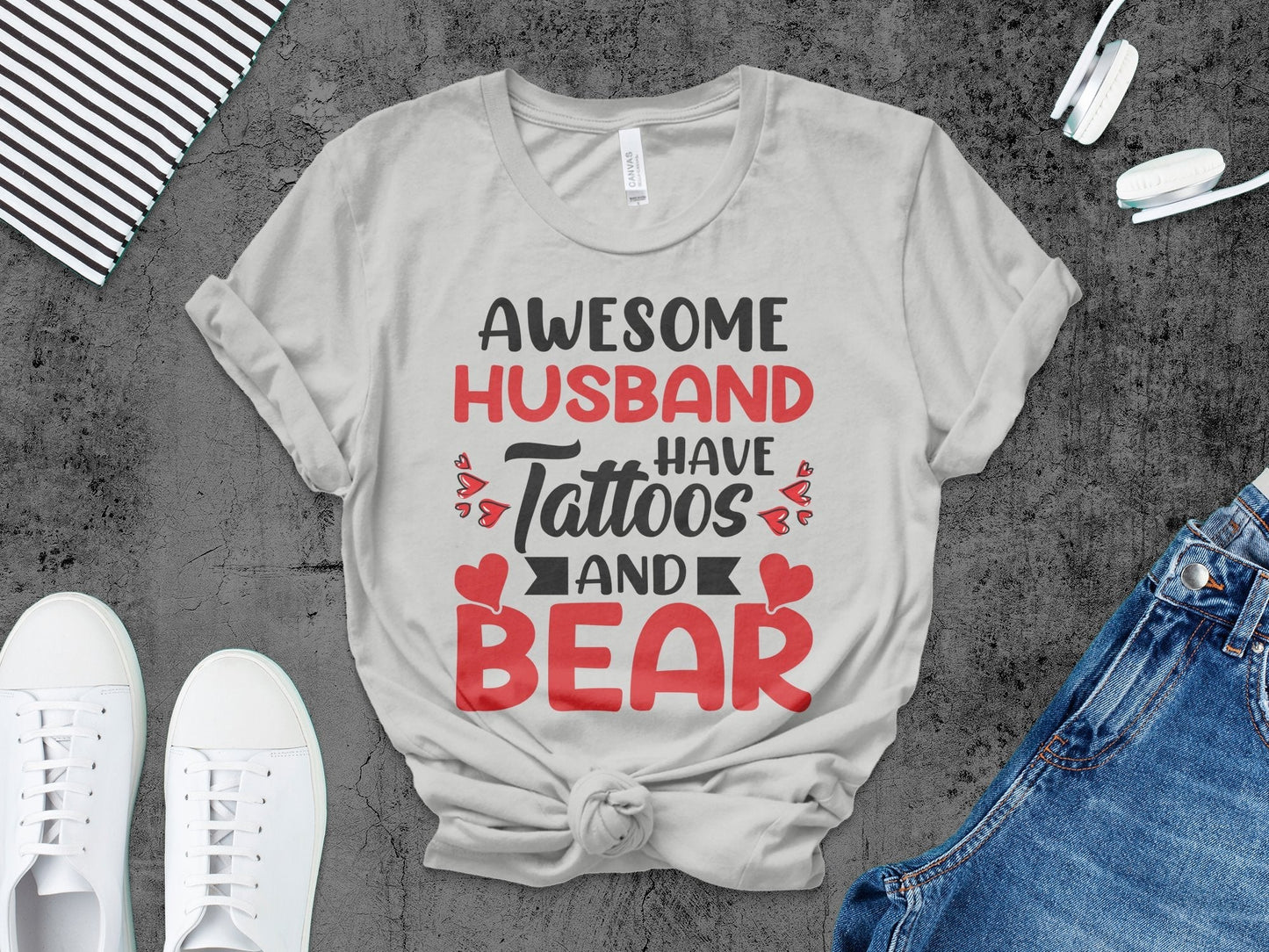 Awesome Husband Have Tattoos and Bear – travel - inspired by Aroundtheworldinarush