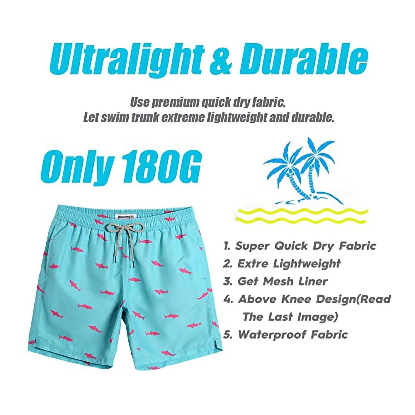 Casual Swimwear Beach Shorts Men – travel - inspired 4 by Aroundtheworldinarush