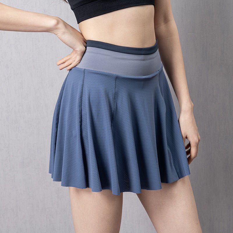 Cloud Hide Women Tennis Skirts Running Golf Badmintion Pantskirt Sports Gym Fitness Shorts Phone Pocket High Waist Sport Skort – travel - inspired 0 by Aroundtheworldinarush