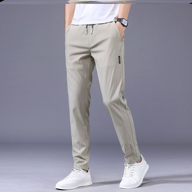 Drawstring Trousers Thin Casual Pants Korean Version Loose Straight Sweatpants Mens Clothing – travel - inspired 0 by Aroundtheworldinarush