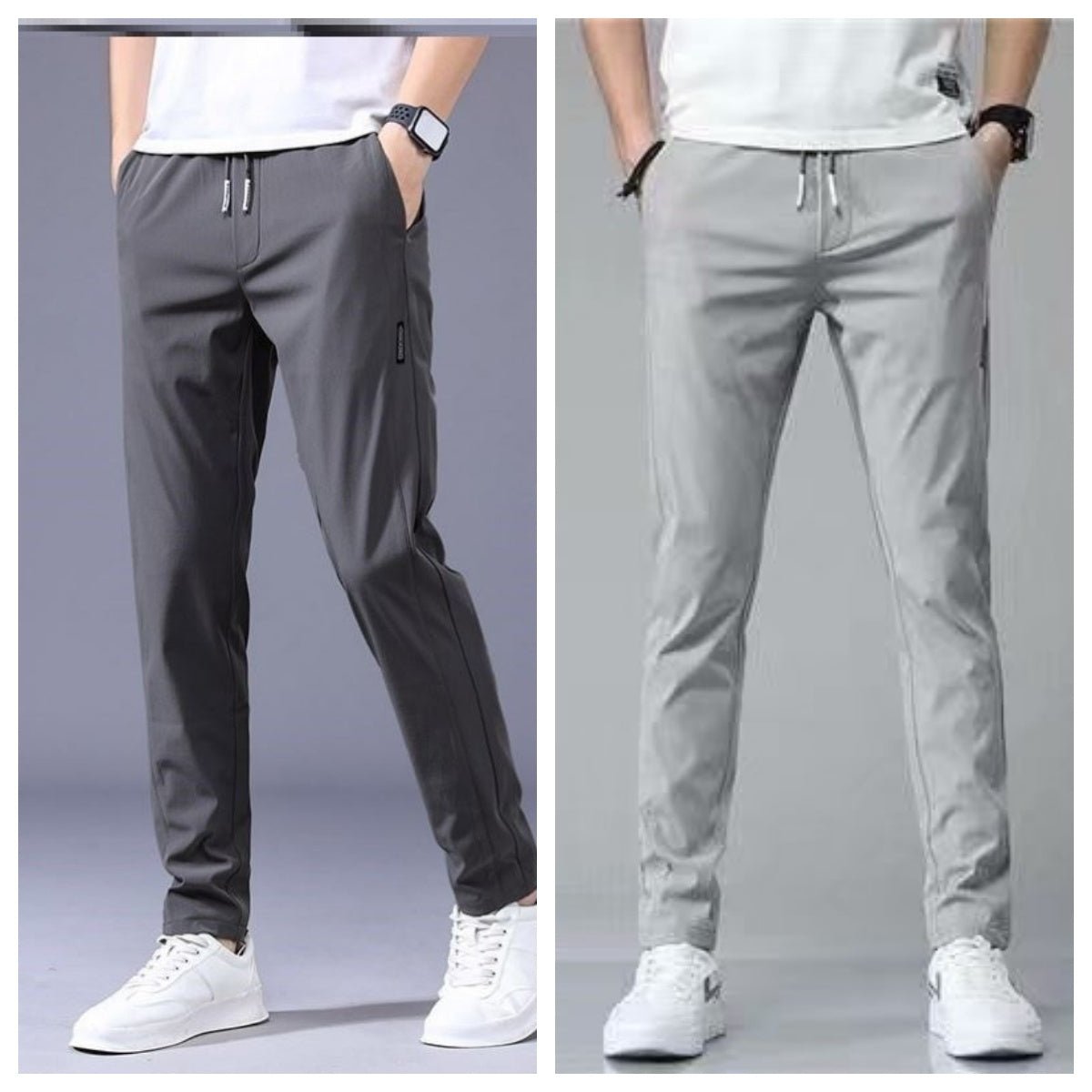 Drawstring Trousers Thin Casual Pants Korean Version Loose Straight Sweatpants Mens Clothing – travel - inspired 0 by Aroundtheworldinarush