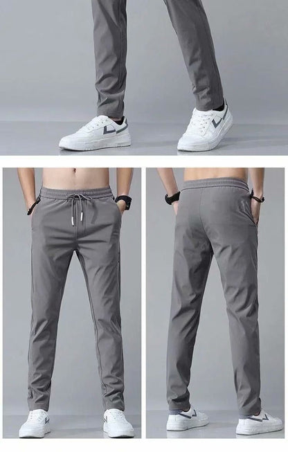 Drawstring Trousers Thin Casual Pants Korean Version Loose Straight Sweatpants Mens Clothing – travel - inspired 0 by Aroundtheworldinarush