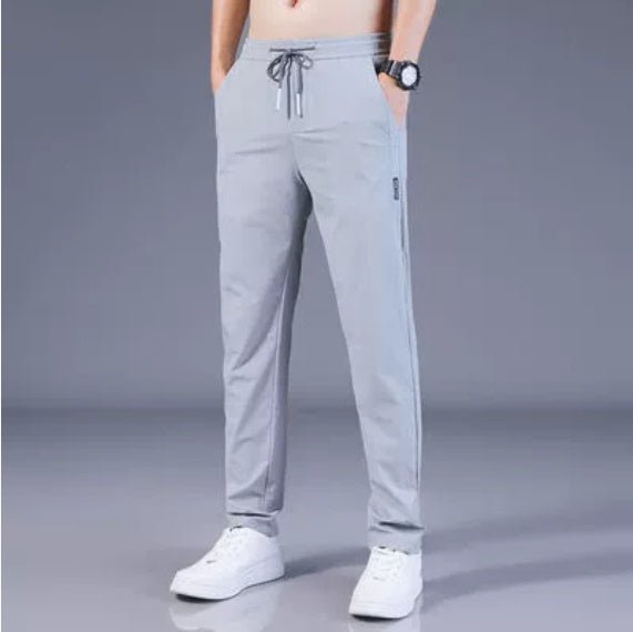 Drawstring Trousers Thin Casual Pants Korean Version Loose Straight Sweatpants Mens Clothing – travel - inspired 0 by Aroundtheworldinarush