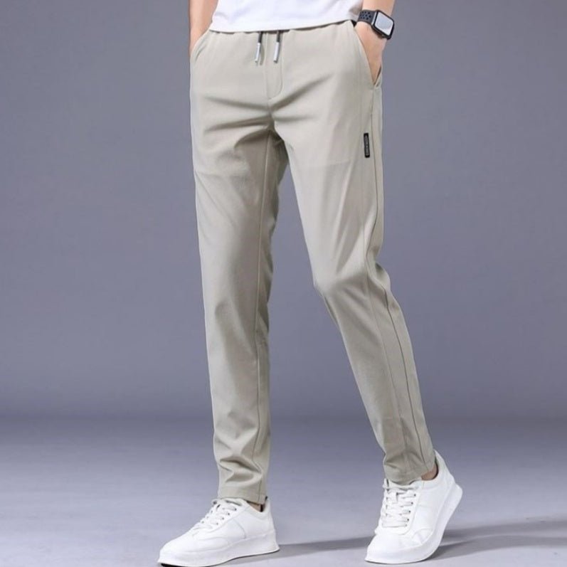 Drawstring Trousers Thin Casual Pants Korean Version Loose Straight Sweatpants Mens Clothing – travel - inspired 0 by Aroundtheworldinarush