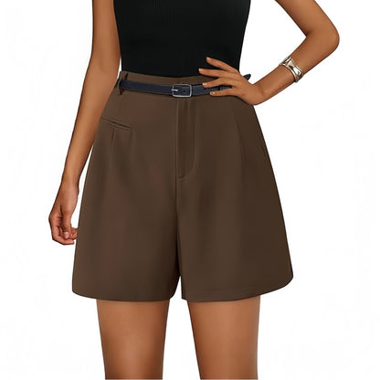 Elastic High Waist Wide Leg Casual Shorts – travel - inspired 0 by Aroundtheworldinarush