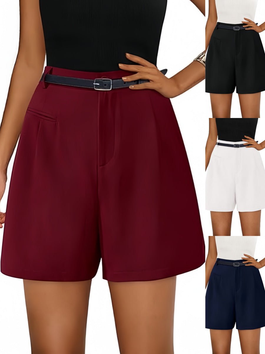 Elastic High Waist Wide Leg Casual Shorts – travel - inspired 0 by Aroundtheworldinarush